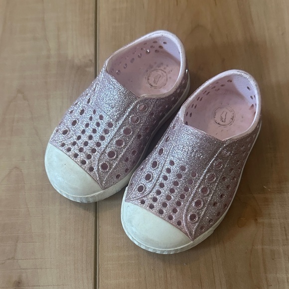 Native Other - Native Glittery Pink Toddler Shoes